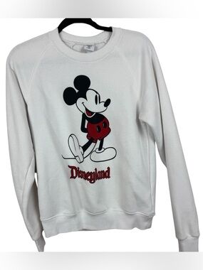 Disneyland Mickey Mouse white crewneck sz S womens